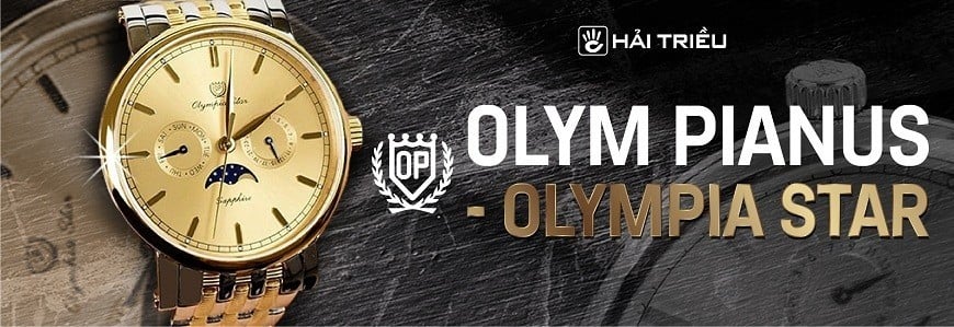 Đồng hồ Olym Pianus OP990-45ADDGR-GL-X đính đá dây cao su