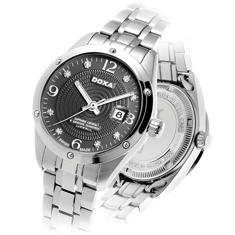 đồng hồ Doxa D172SBK đính kim cương