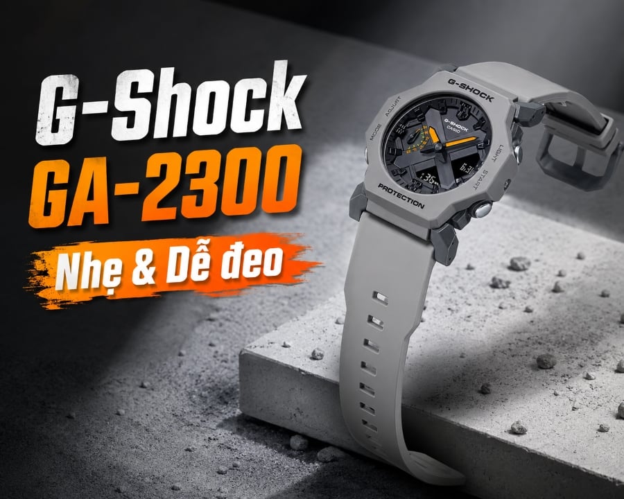 G-Shock GA-2300 có gì đặc biệt? Khi G-Shock nhẹ và dễ đeo