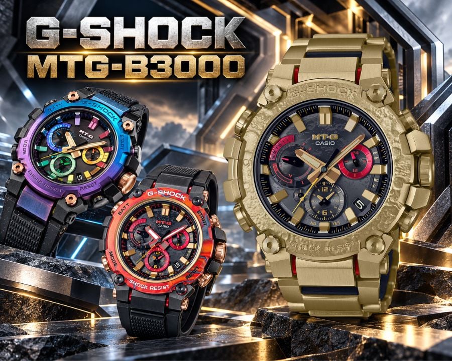Casio G-Shock MTG-B3000: Thiết kế mỏng, trải nghiệm cao cấp